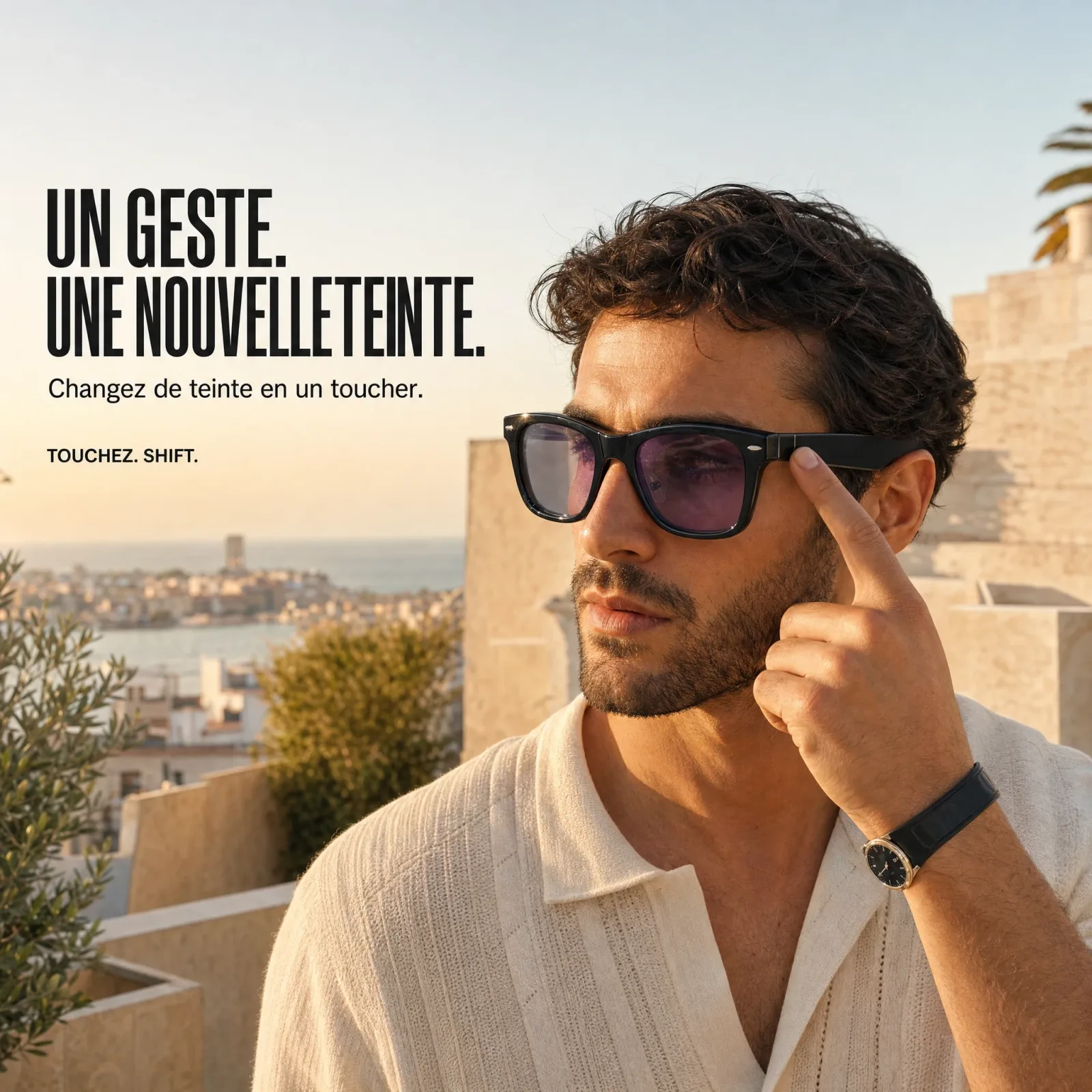 Move Shift™ Lunettes Bluetooth photochromiques.