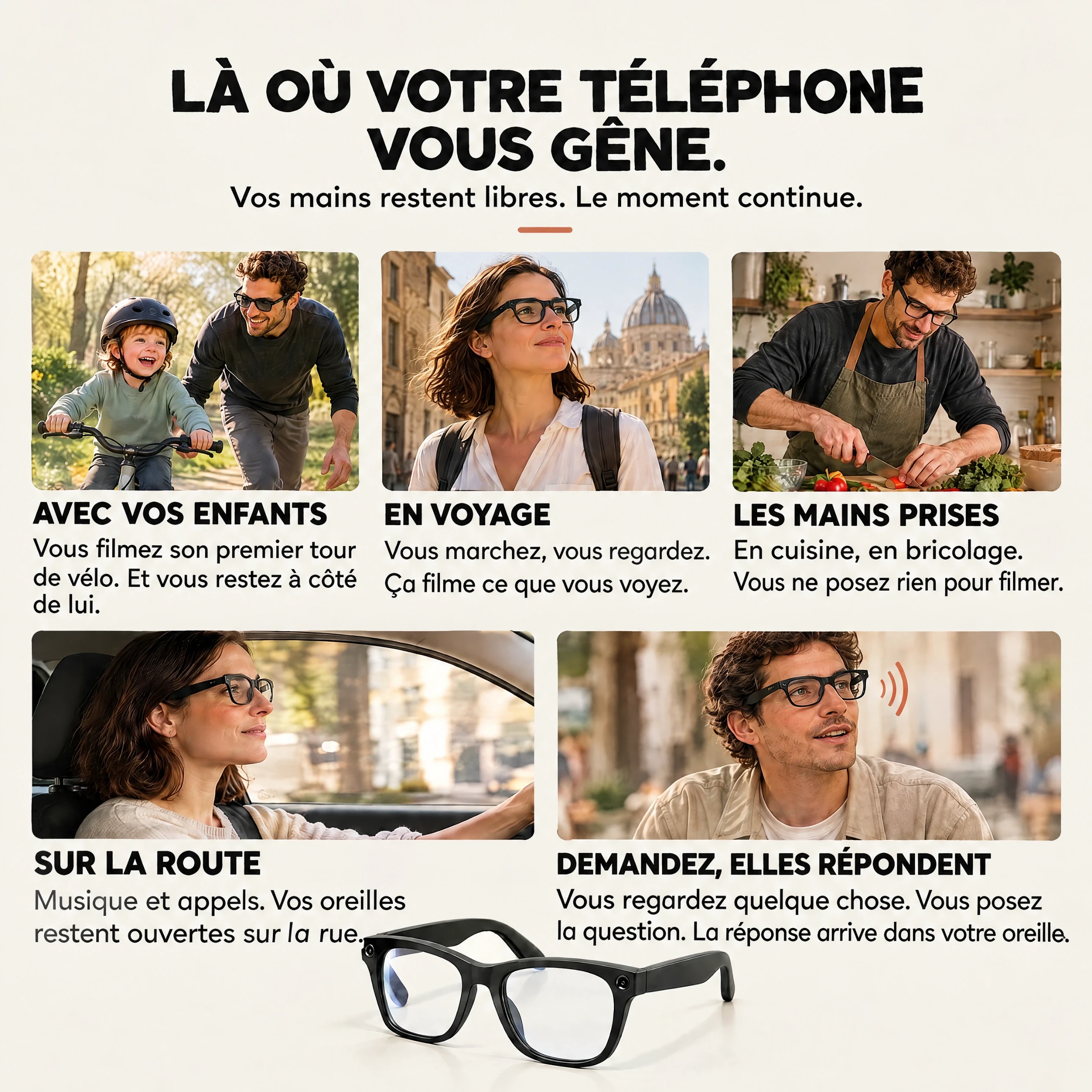 MOVE View™ – AI Smart Camera Glasses