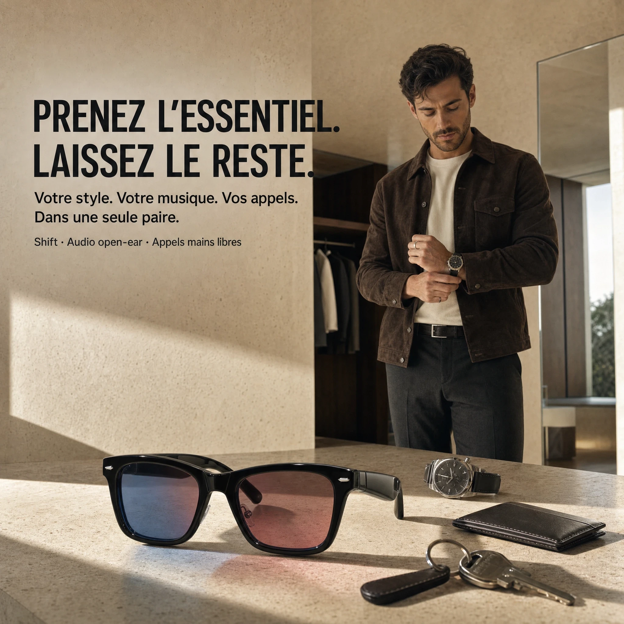 Move Shift — Adaptive tint smart glasses